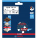 BOSCH EXPERT O780 Foil csiszolótárcsa, 125 mm, G120 2608902401