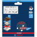 BOSCH EXPERT O780 Foil csiszolótárcsa készlet, 125 mm G80, G120 , G180, 9 ks 2608902407
