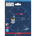 Bosch EXPERT Carbide Multi Wheel Keményfém vágótárcsa 125mm, 22,23mm 2608902489