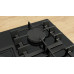 Bosch Serie 6 Gáz főzőlap 75 cm Edzett üveg, Fekete PPQ7A6I40