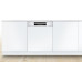 Bosch Serie 4 Félig beépíthető mosogatógép 60 cm Nemesacél