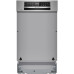 Bosch Serie 6 Félig beépíthető mosogatógép 45 cm Szálcsiszolt acél