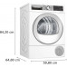 Bosch Serie 6, Hőszivattyús szárítógép, 9 kg, Fehér WQG24591BY
