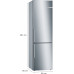 Bosch Serie 6 Szabadonálló, alulfagyasztós hűtő-fagyasztó kombináció 201 x 60 cm KGE398IBP