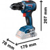 BOSCH GSR 18V-55 PROFESSIONAL Akkus fúró-csavarozó (18V/akku és töltő nélkül) 06019H5202