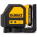 DeWALT DCE088D1R-QW Piros önbeálló keresztlézer XR (10,8V/2,0Ah) Tstak