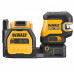 DeWALT DCE825D1G18 Cross lézer 5 ponttal. gerendák, zöld gerenda 18V 1x 2.0Ah Li-Ion