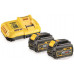 DeWALT DCK2055T2T-QW Akkus szett 18V/54V (DCG414 + DCD996 + 2 x 6,0Ah + DCB118 + 2 x TSTAK