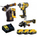 DeWALT DCK305P3T-QW Combo DCH273N + DCG405 + DCF887 + DCB115 + (18V/3x5,0Ah) Tstak