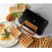 DOMO Szendvicssütő – Grill – Gofrisütő – 3 az 1-ben (1100 W), fekete DO9278C