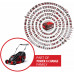 Einhell GE-CM 43 Li M Kit Akkus fűnyíró (43cm/2x18 V/2x4,0Ah) 3413130
