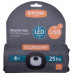 EXTOL LIGHT sapka fényszóróval 4x25lm, újratölthető, USB, sötétszürke, ECONOMY 43452