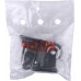 EXTOL Készülékgörgő forgóvillás, 40 mm, 30 kg, fekete PVC futófelület (2 db) 8856011