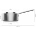 Fiskars Norden acél serpenyő 2,5L 1067638