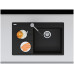Franke Centro CNG 611-78 TL/7 Fragránit mosogató, 780 x 500 mm, matt fekete 114.0637.506