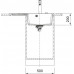 Franke Centro CNG 611-78 TL/7 Fragránit mosogató, 780 x 500 mm, onyx 114.0637.510