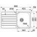 Franke Spark SKX 611 Rozsdamentes mosogató, 860 x 500 mm 101.0387.819 SÉRÜLT