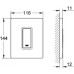 GROHE Skate Cosmopolitan nyomólap, króm 38784000