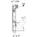 GEBERIT Kombifix fali WC szerelőelem, 108 cm, Sigma 12 cm-es öblítőtartállyal 110.300.00.5