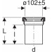 Geberit bekötőcső mandzsettával 152.435.16.1