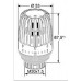HEIMEIER K termosztátfej beépített érzékelővel, 0 álással, 0-28°C, M30x1,5 7000-00.500