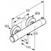 KLUDI Objekta termosztátos zuhanycsaptelep, króm 352000538