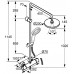 KLUDI A-Qa Thermostat Dual Shower System zuhanyrendszer, króm, 6609505-00