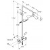 KLUDI Fizz Thermostat Dual Shower System zuhanyrendszer, króm 6709505-00