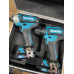 KIÁRUSÍTÁS Makita CLX224X Akkus gészett DF333DZ+TD110DZ (2x1,5Ah+DC10WD) SÉRÜLT KOFFER