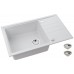 ALVEUS INTERMEZZO 130 gránit mosogató, 780 x 480 mm, fehér