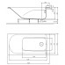 KOLO Comfort Plus jobbos kád 150 x 75 cm, fogantyú nélkül XWP1450000