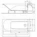 KOLO Comfort Plus jobbos kád 170 x 75 cm, fogantyú nélkül XWP1470000