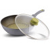 LAMART LT1196 Olive tapadásmentes serpenyő fedővel, 28cm 42003742