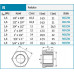 FERRO Sárgaréz KB szűkítő 1 "X 3/4" R04ZW