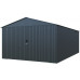 Riwall PRO RMCG 20x13 fém garázs 3,8 x 6 m, antracit színű, nyeregtetővel CG-K2013