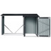 Riwall PRO RMWS 3x9 Anthracite - fatároló fészerrel 2,7 x 1,6 m WS-XDB-E-A