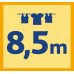 VILEDA Highline 140 fali ruhaszárító, 8,5 m (159490) V20796