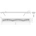 AQUALINE Vento padlóösszefolyó szifonnal, 96 x 14 cm, inox 2708-10