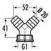 VIEGA 7968.5 45°-os tömlőcsavarzat 109530