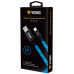 YENKEE YCU 231 kábel USB A 2.0 / micro USB 1m blue LED 35052175