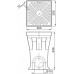 ACO Drain Pointlock Pontszerű összefolyó öntöttvas kerettel és ráccsal, 30x30x44 cm 10500