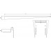 ACO ShowerStep Lejtésképző profil jobbos L 990 mm, H 12,5 mm, szálcsiszolt 9010.72.63