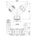 ALCAPLAST dupla csonk G1"/17–23 P148