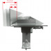 ALCAPLAST Flexible zuhanyfolyóka alaptest állítható peremmel, falhoz, 1050 mm APZ4-1050