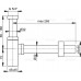 ALCAPLAST Design mosdószifon, fém, szögletes DN32 A401