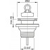 ALCAPLAST mosdó leeresztő rozsdamentes ráccsal, 5/4", DN63 A31