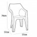 ALLIBERT DANTE alacsony támlás műanyag kerti szék, barna 236021 (17187058)