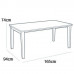 ALLIBERT FUTURA műanyag kerti asztal, grafit 206978 (17197868)