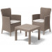 CURVER MIAMI DC cappucino barna/homokszínű kerti fotel, 62 x 60 x 89 cm, 216833
