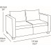 CURVER SALTA Műrattan 2 személyes kanapé, 141 x 84 x 65,5 cm, grafit/szürke 236103